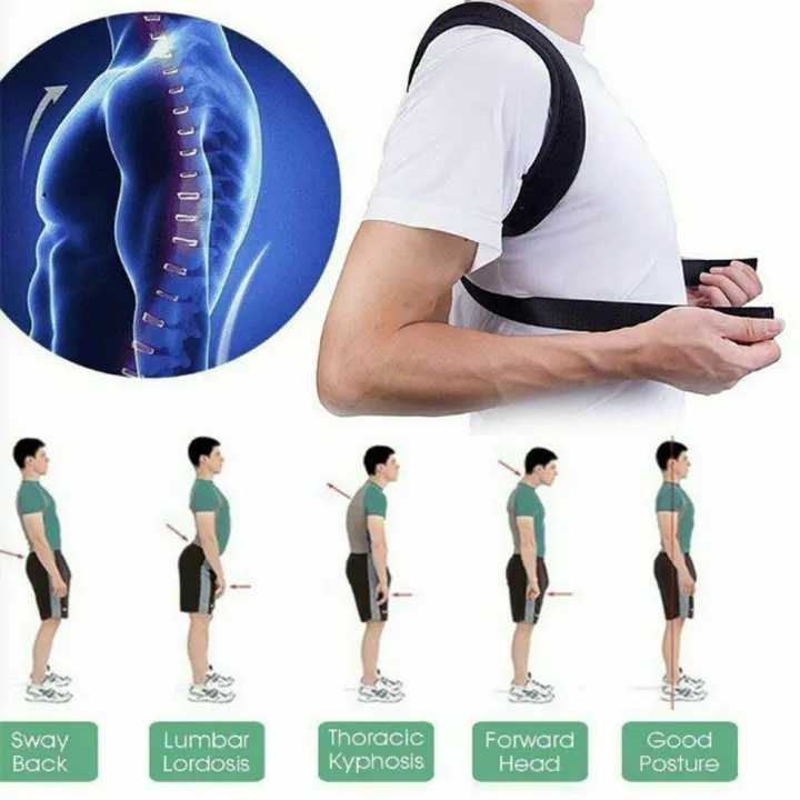 Adjustable energizing posture support belt for men and women, featuring ergonomic strap design for better back alignment.